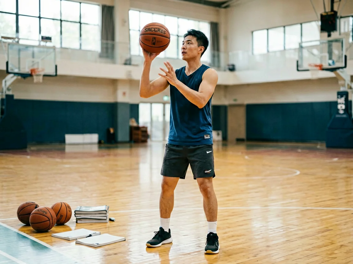 篮球赛前热身,篮球明星的技术进步历程训